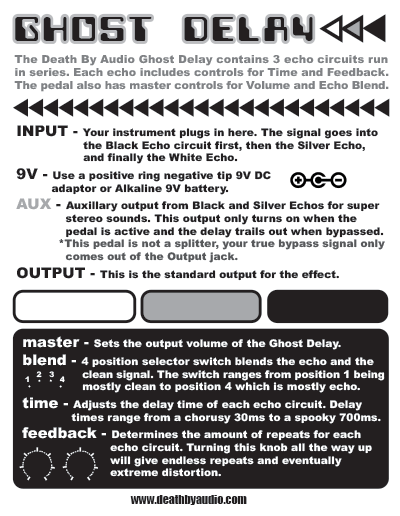 ghost delay manual